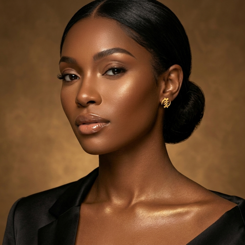 Gye Nyame Stud Earrings