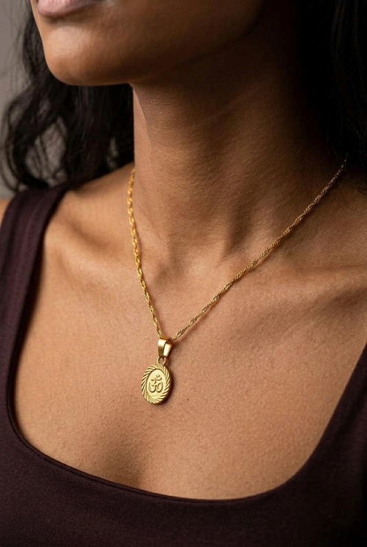 Om Symbol Pendant Necklace