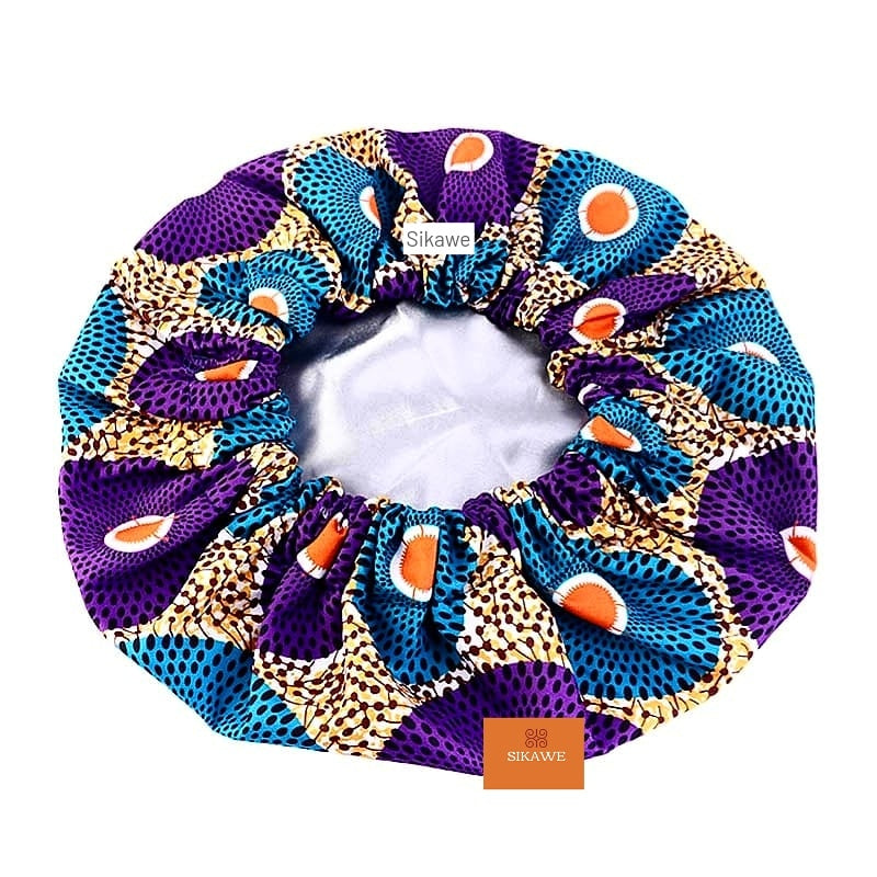 Dede African Print Satin-Lined Bonnet