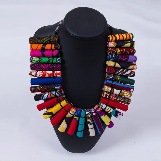 Athena Africanprint Necklace