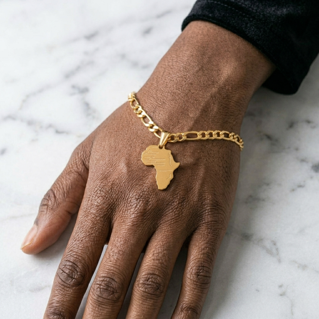 African Map Bracelet
