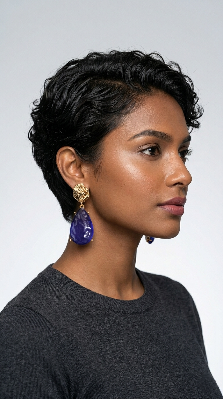 Aminata Crystal Drop Earrings