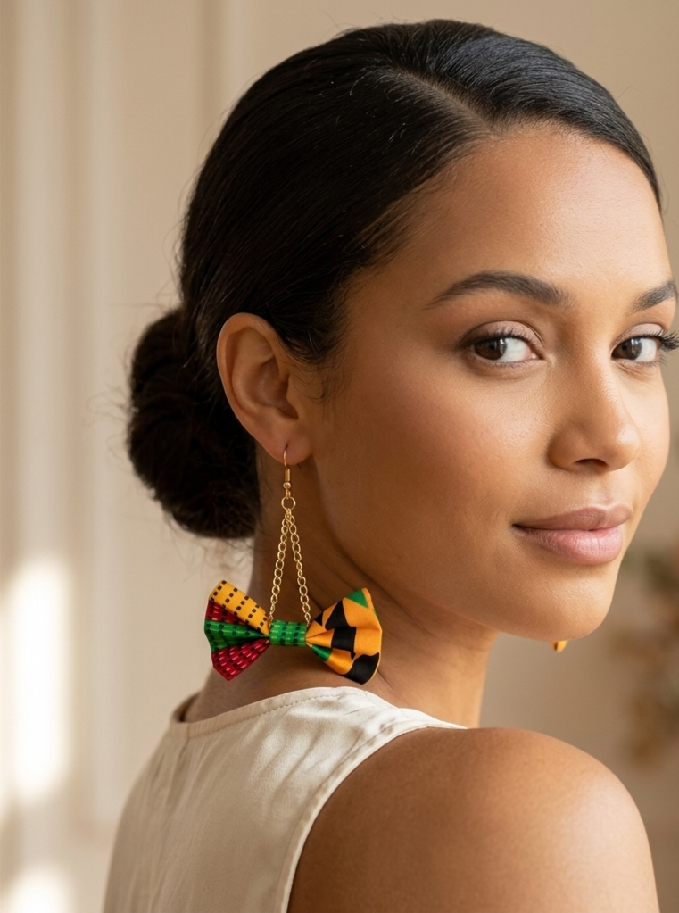 Tolani Kente Print Earrings