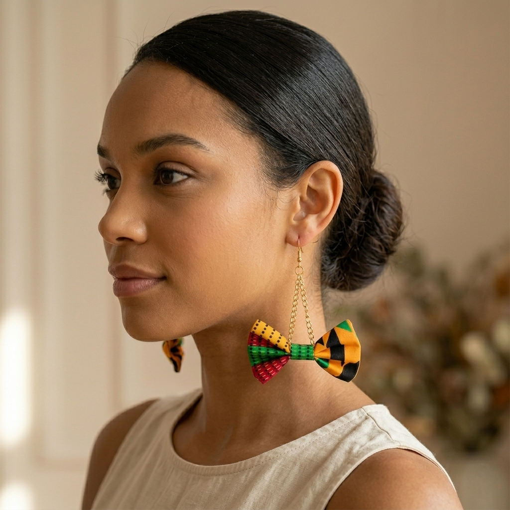 Tolani Kente Print Earrings
