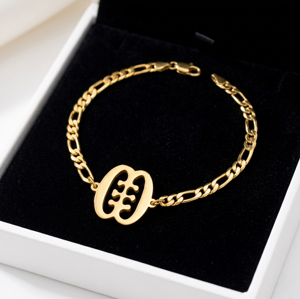 Teeth and Tongue Adinkra Pendant Bracelet