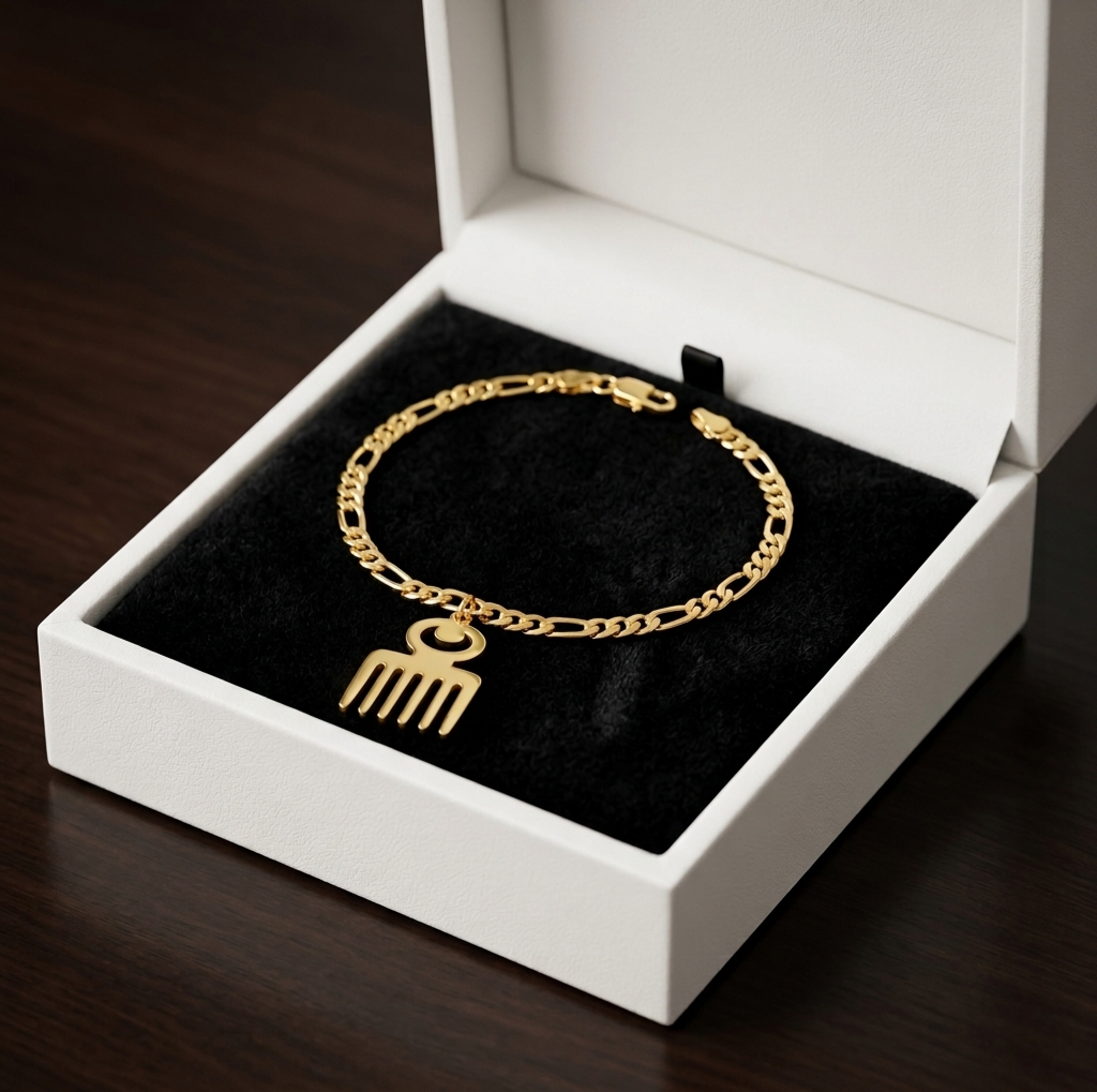 Duafe Adinkra Bracelet – Symbol of Beauty & Femininity
