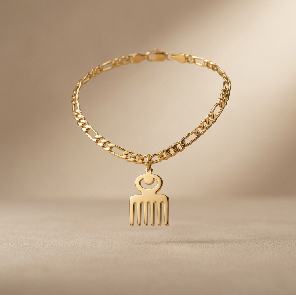 Duafe Adinkra Bracelet – Symbol of Beauty & Femininity