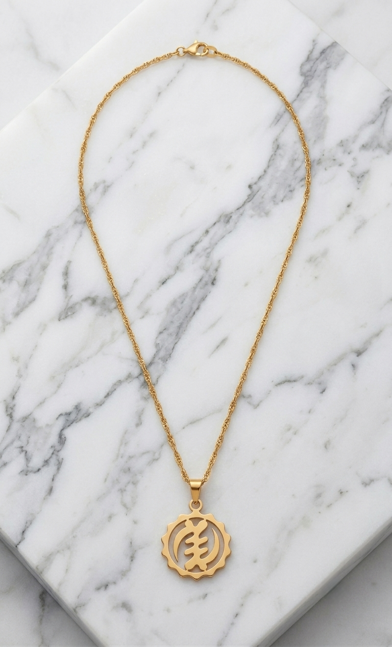 Nyame Ye Ohene Adinkra Necklace
