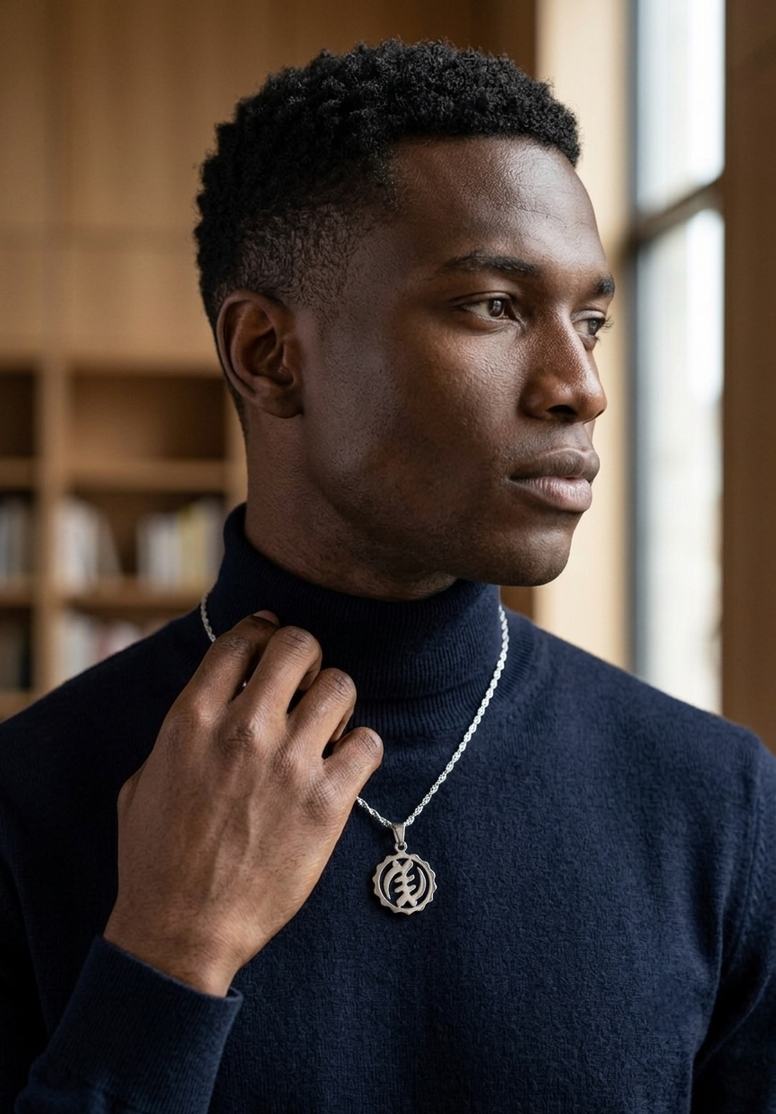Nyame Ye Ohene Adinkra Necklace
