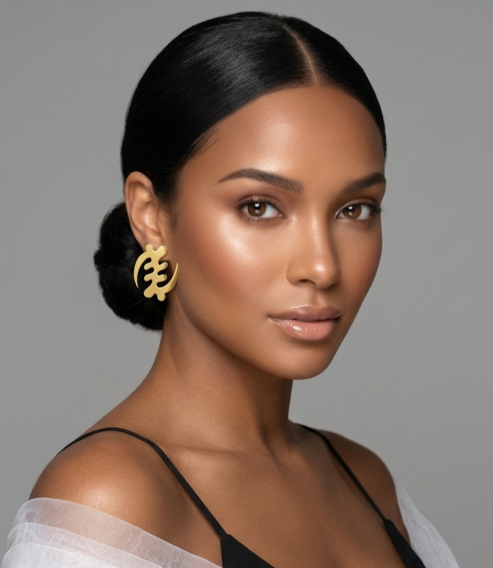 Gye Nyame Stud Earrings