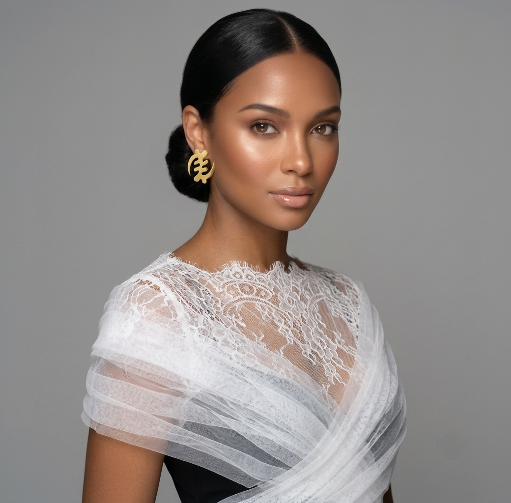 Gye Nyame Stud Earrings