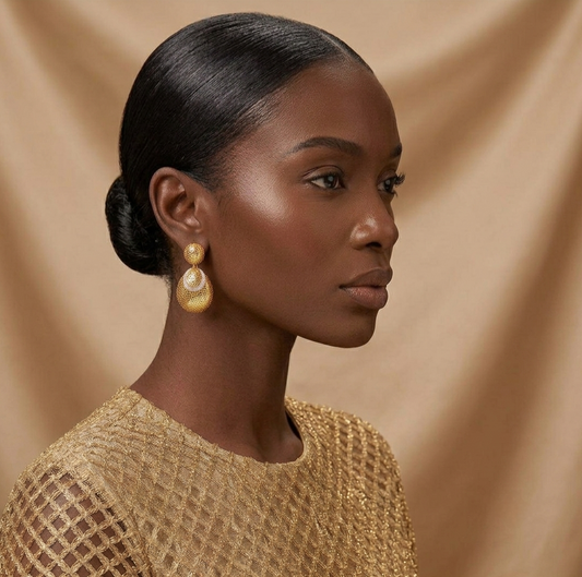 Luna Hollow Drop Earrings