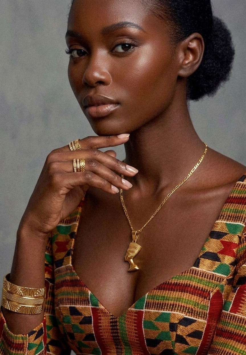 Eqyptian Queen Nefertiti Pendant Necklace