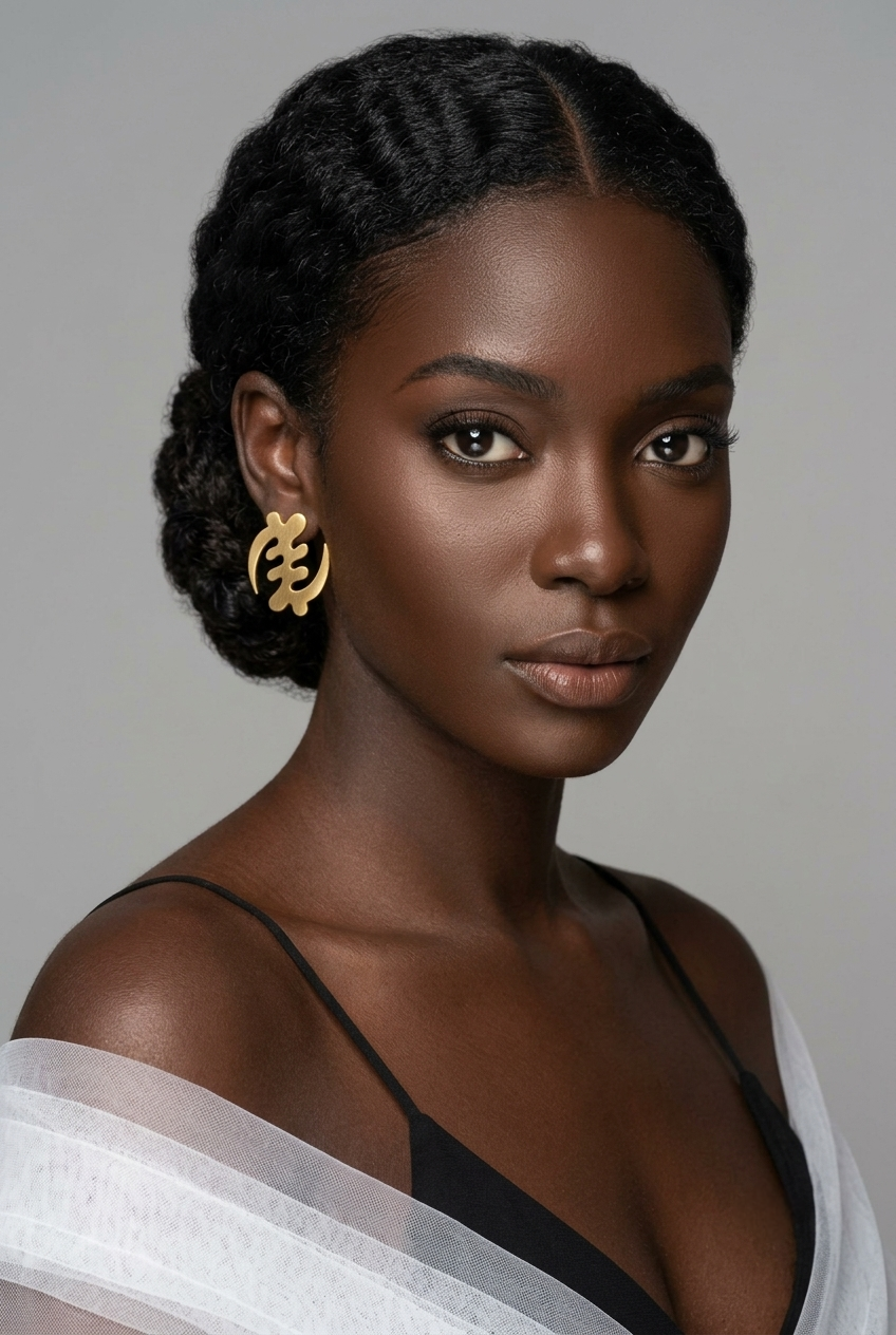 Gye Nyame Stud Earrings