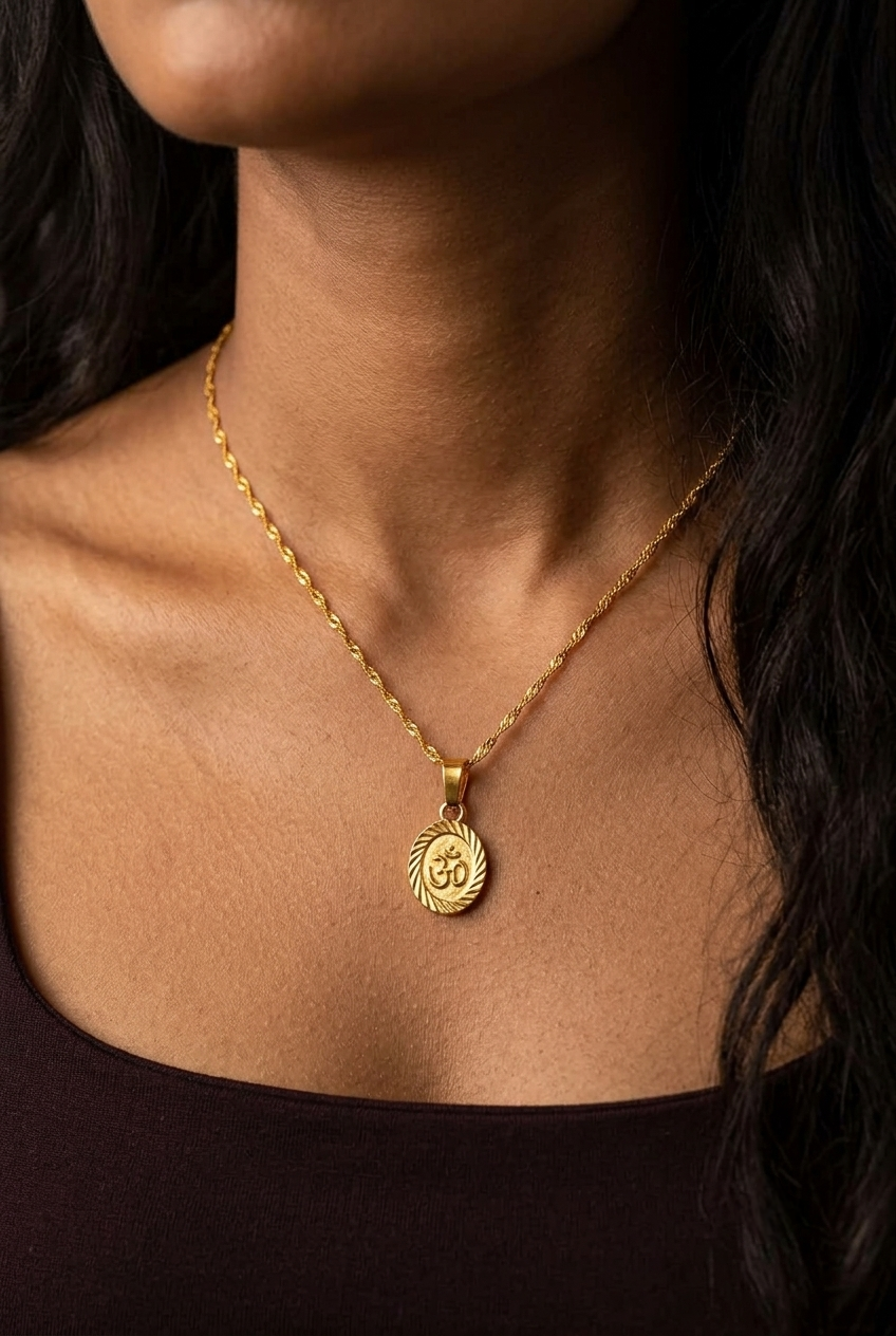 Om Symbol Pendant Necklace