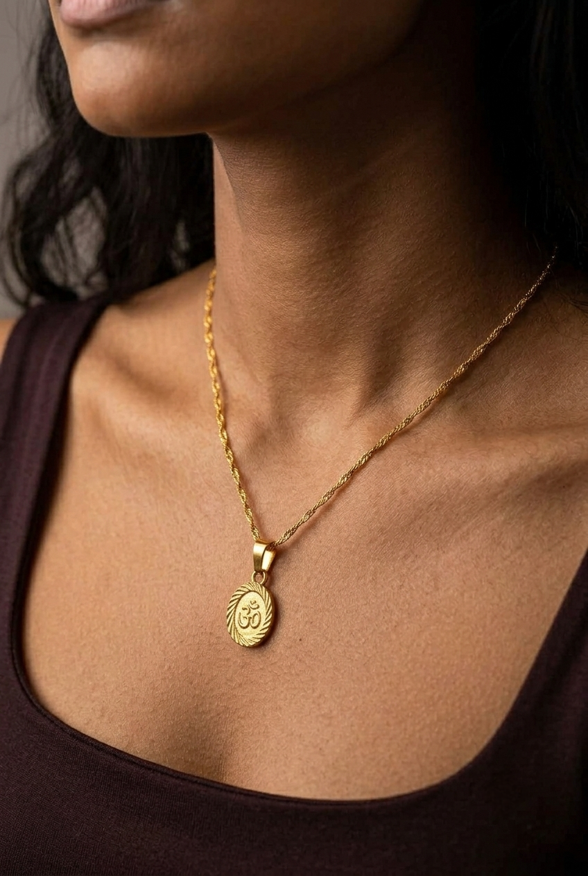 Om Symbol Pendant Necklace