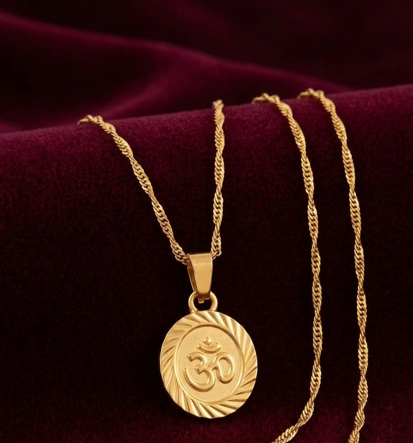 Om Symbol Pendant Necklace