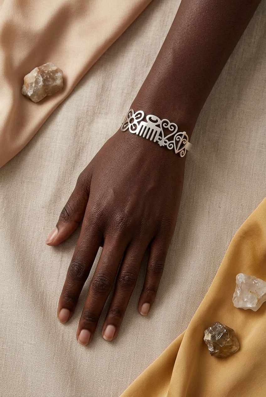 Custom Adinkra Symbol Bangle