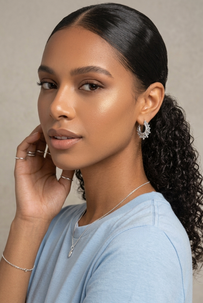 Adanna Ornate Hoop Earrings