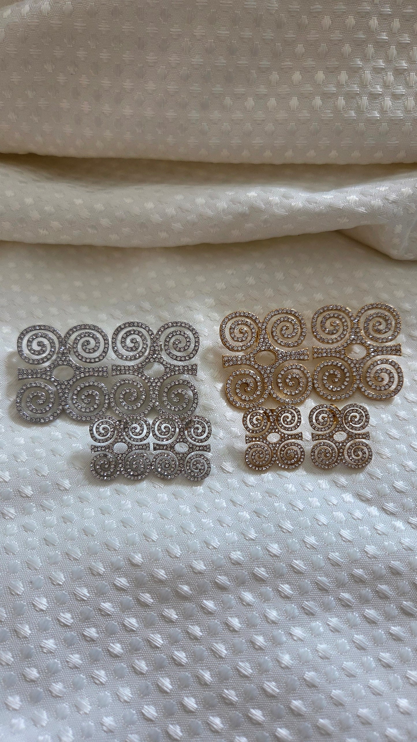 Dwennimmen Adinkra Rhinestone Stud Earrings