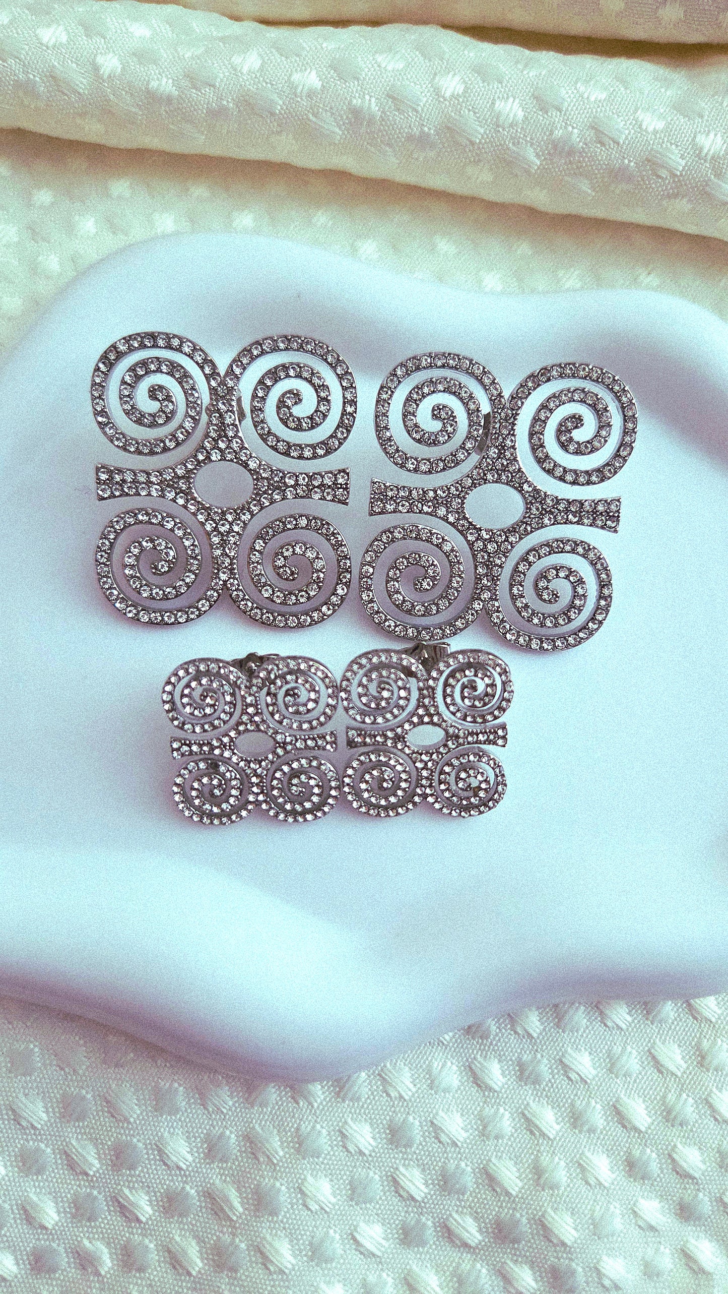 Dwennimmen Adinkra Rhinestone Stud Earrings