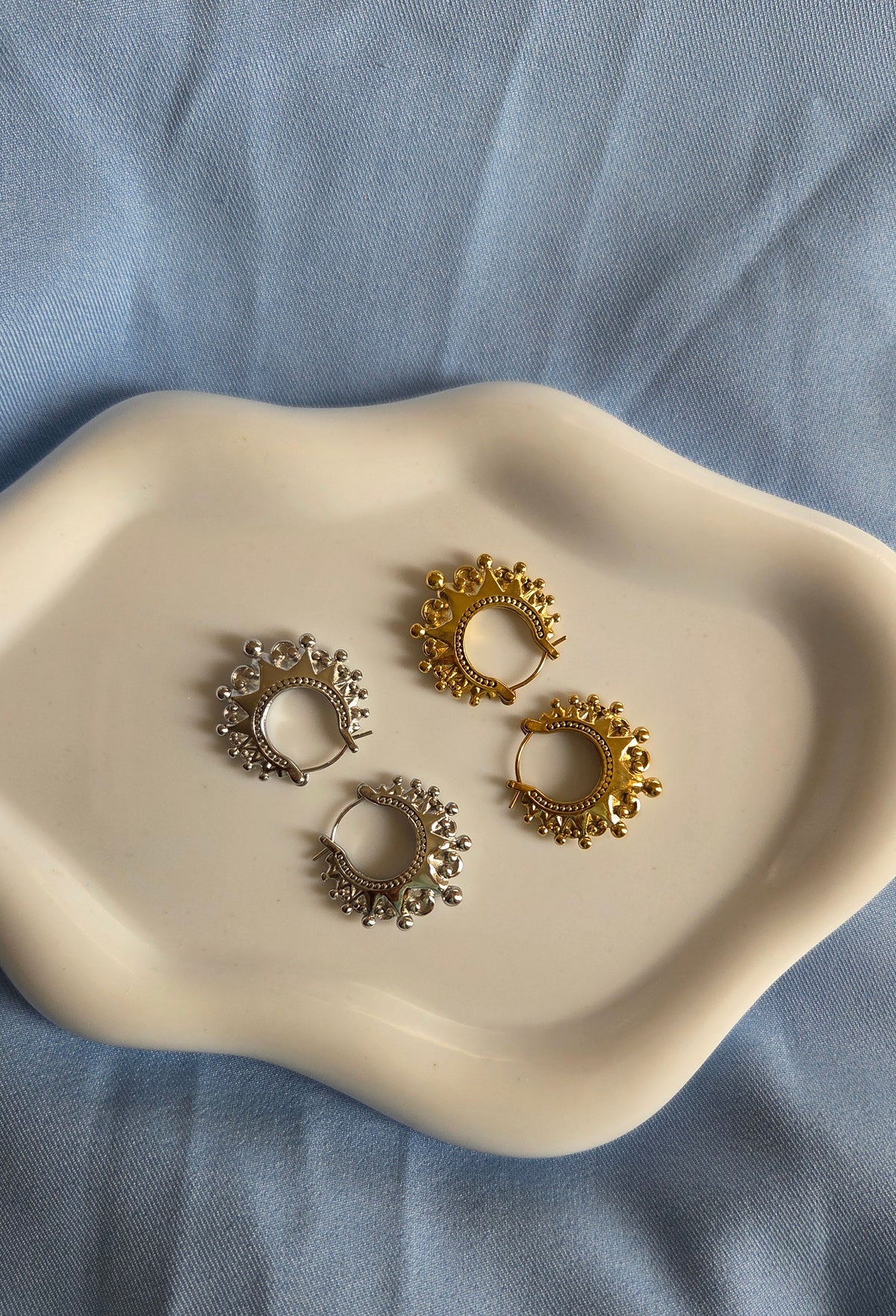 Adanna Ornate Hoop Earrings