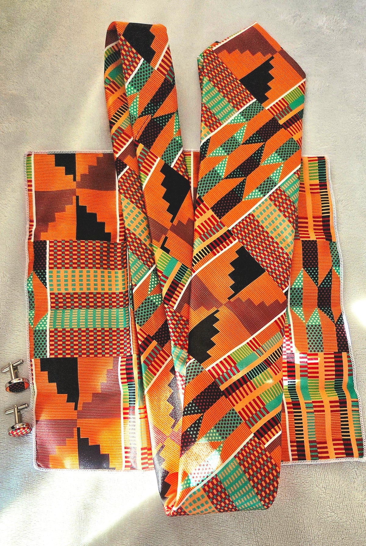 Heritage Kente 3 Piece Necktie Set