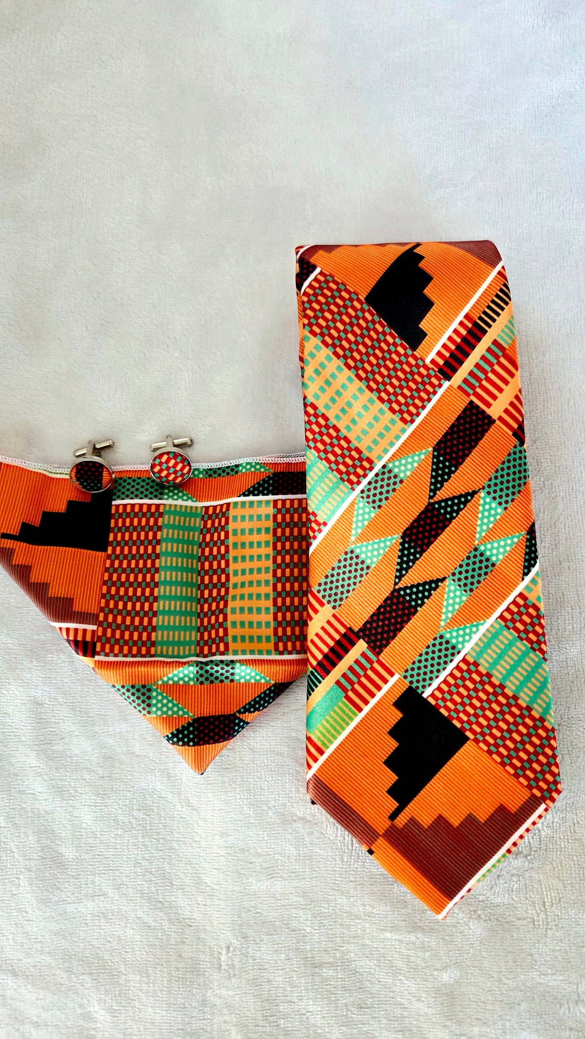 Heritage Kente 3 Piece Necktie Set