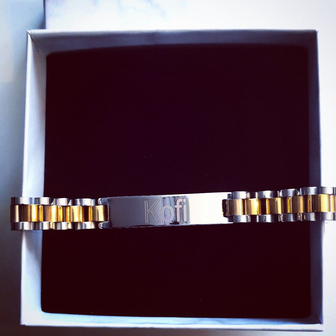 Personalised Unisex Bracelet - Kofi & Akosua Name Bracelet