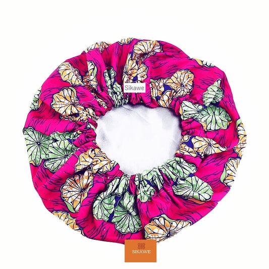 Sika African Print Satin-Lined Bonnet