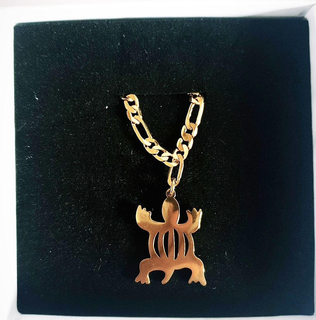 Crocodile Adinkra Pendant Bracelet