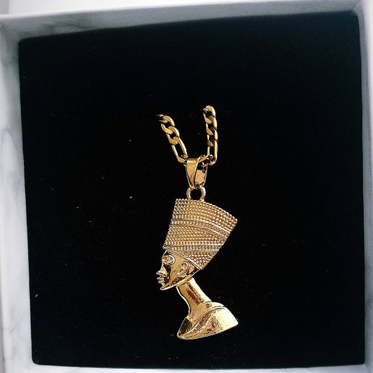Eqyptian Queen Nefertiti Pendant Necklace