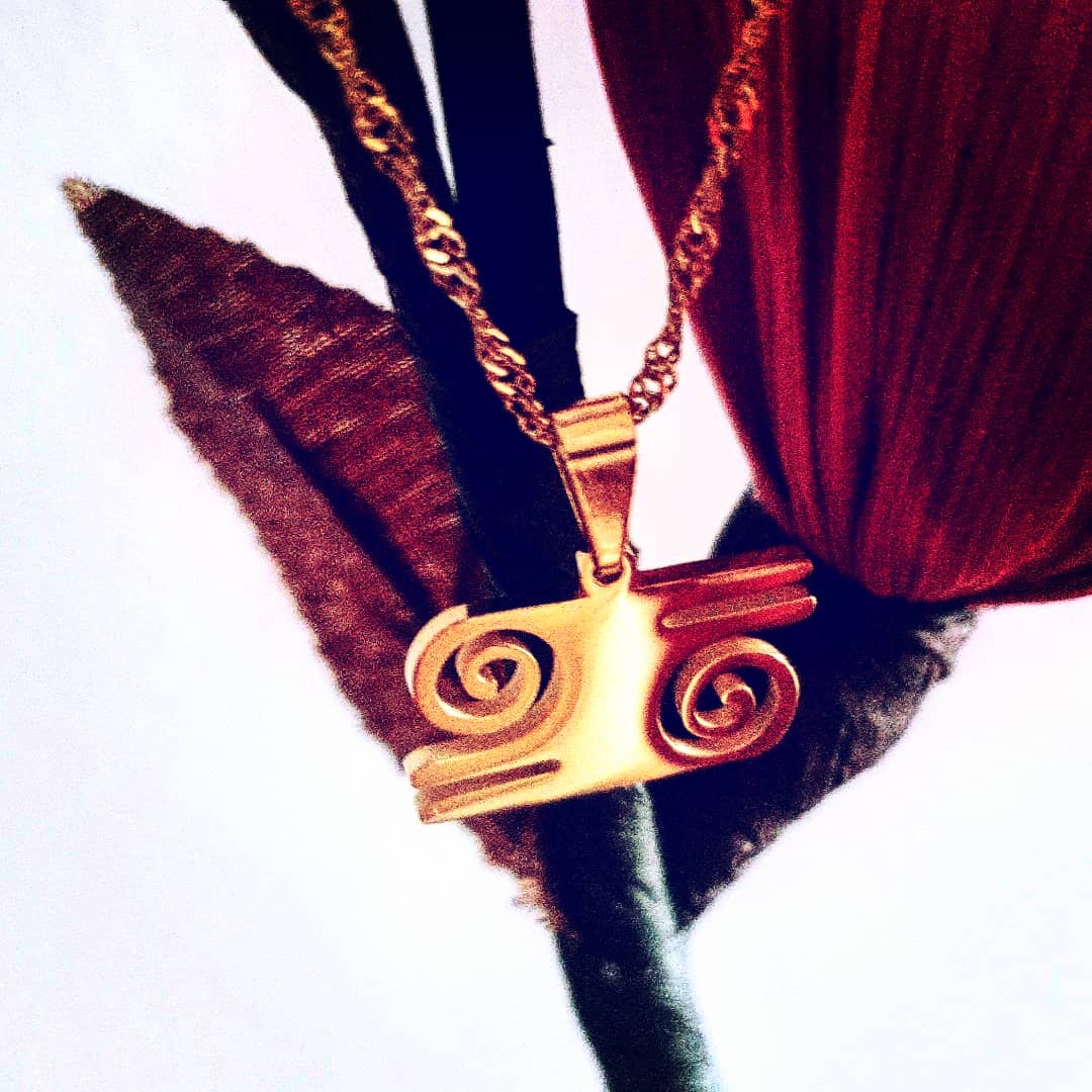 Bravery Adinkra Pendant Necklace