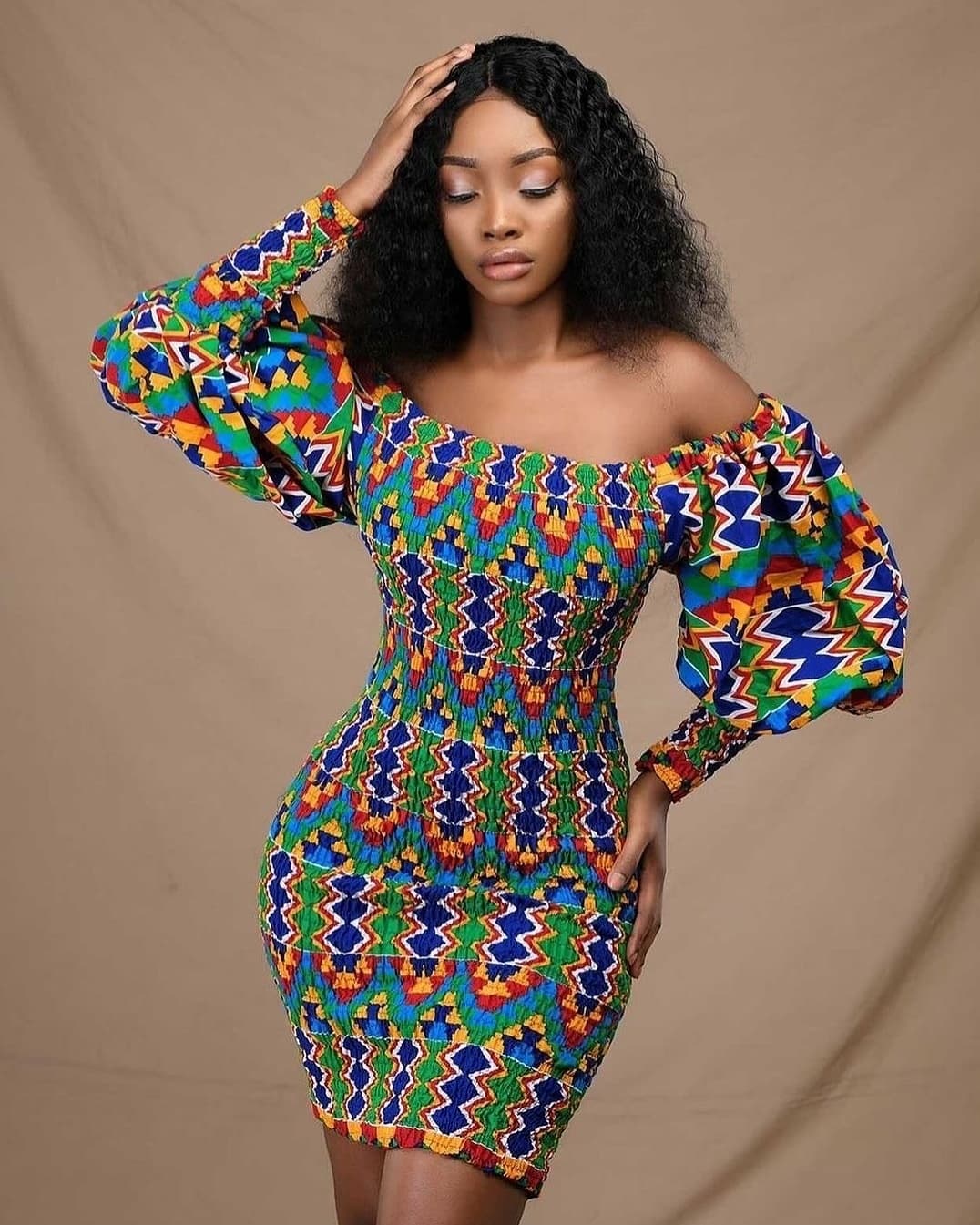 Ofeibea African Print Midi Dress