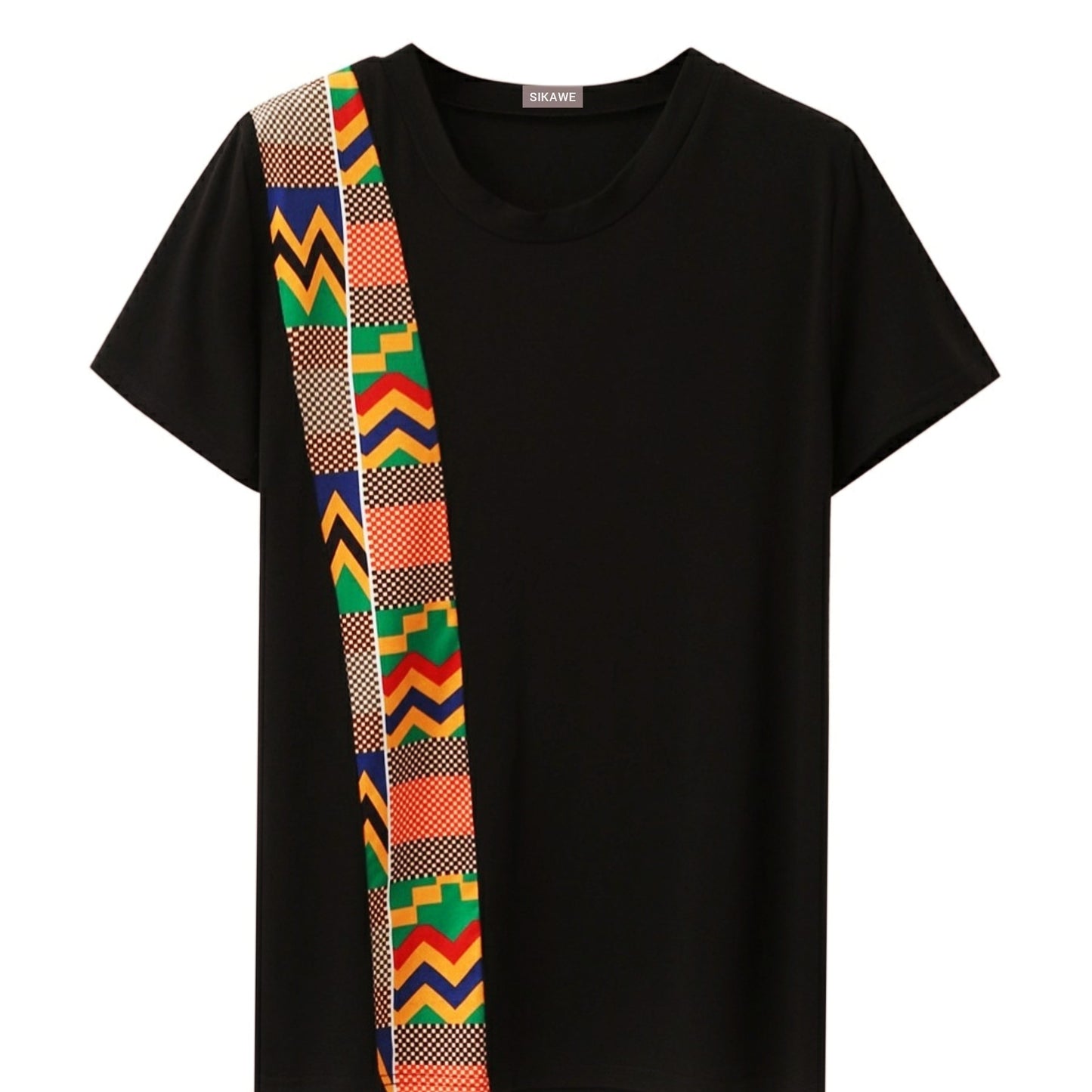 Men’s Kente Striped T-Shirt