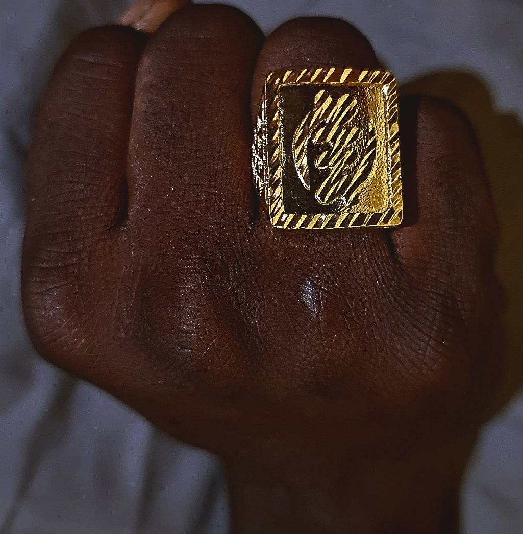 Unisex Gye Nyame Adinkra Ring