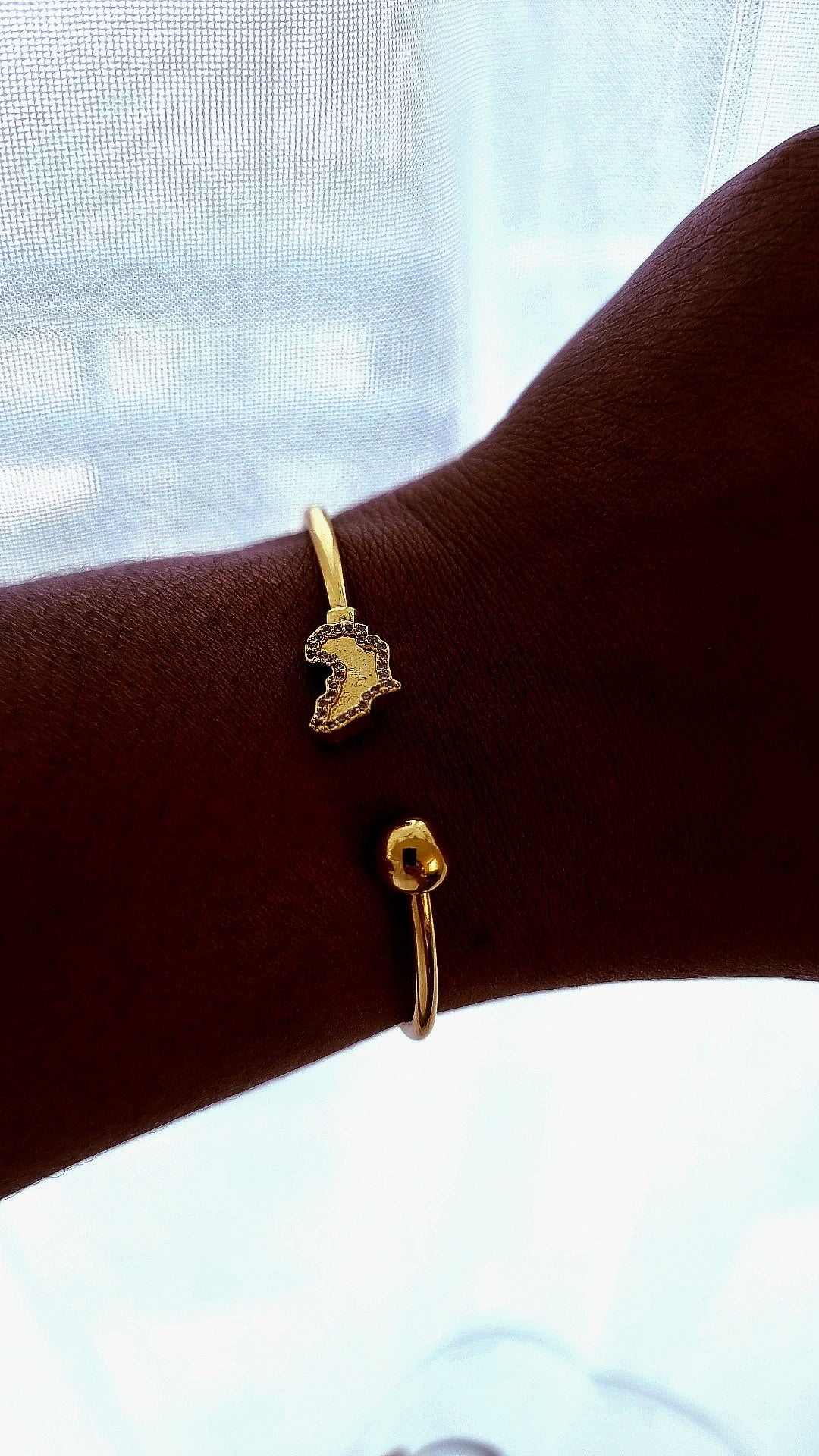 ASMARA African Map Cuff Bracelet