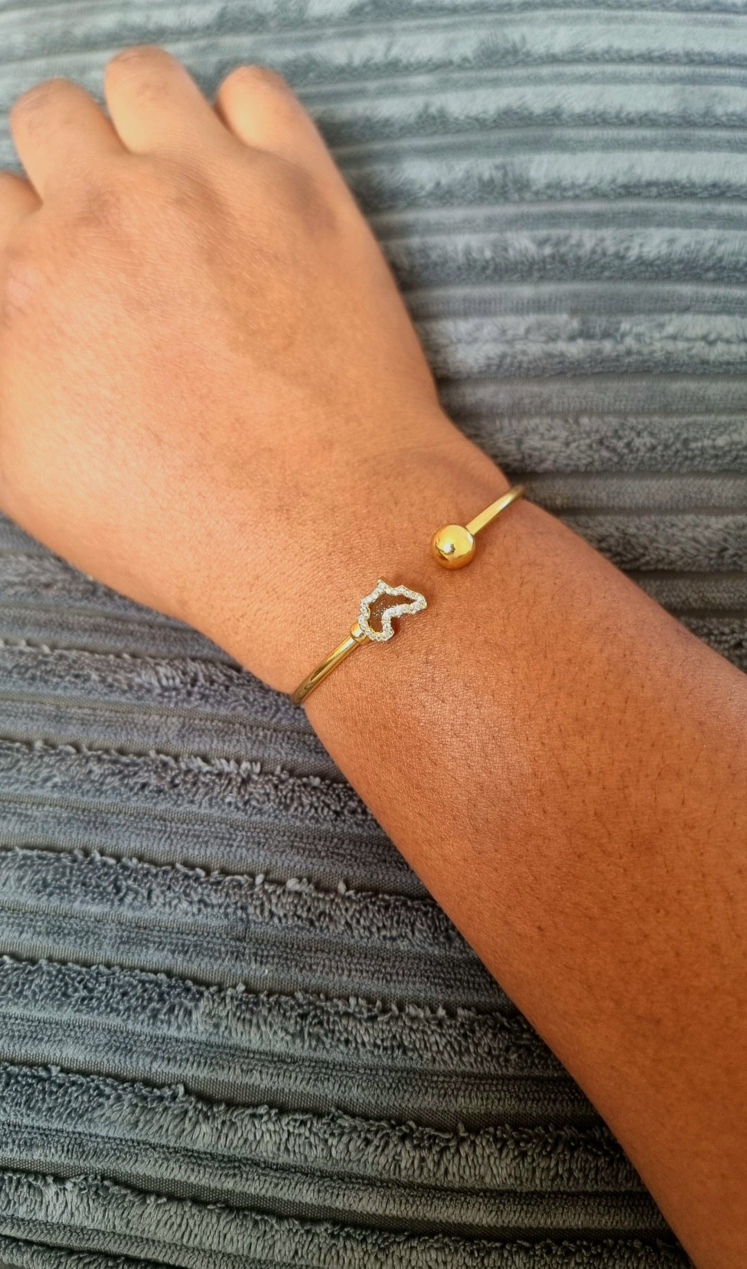 ASMARA African Map Cuff Bracelet