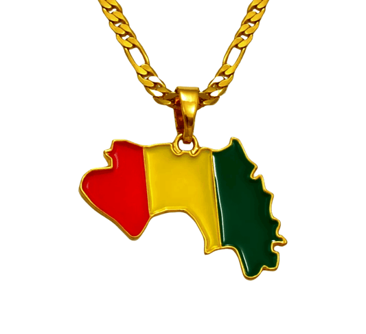 Guinea Map Necklace | Pre-order