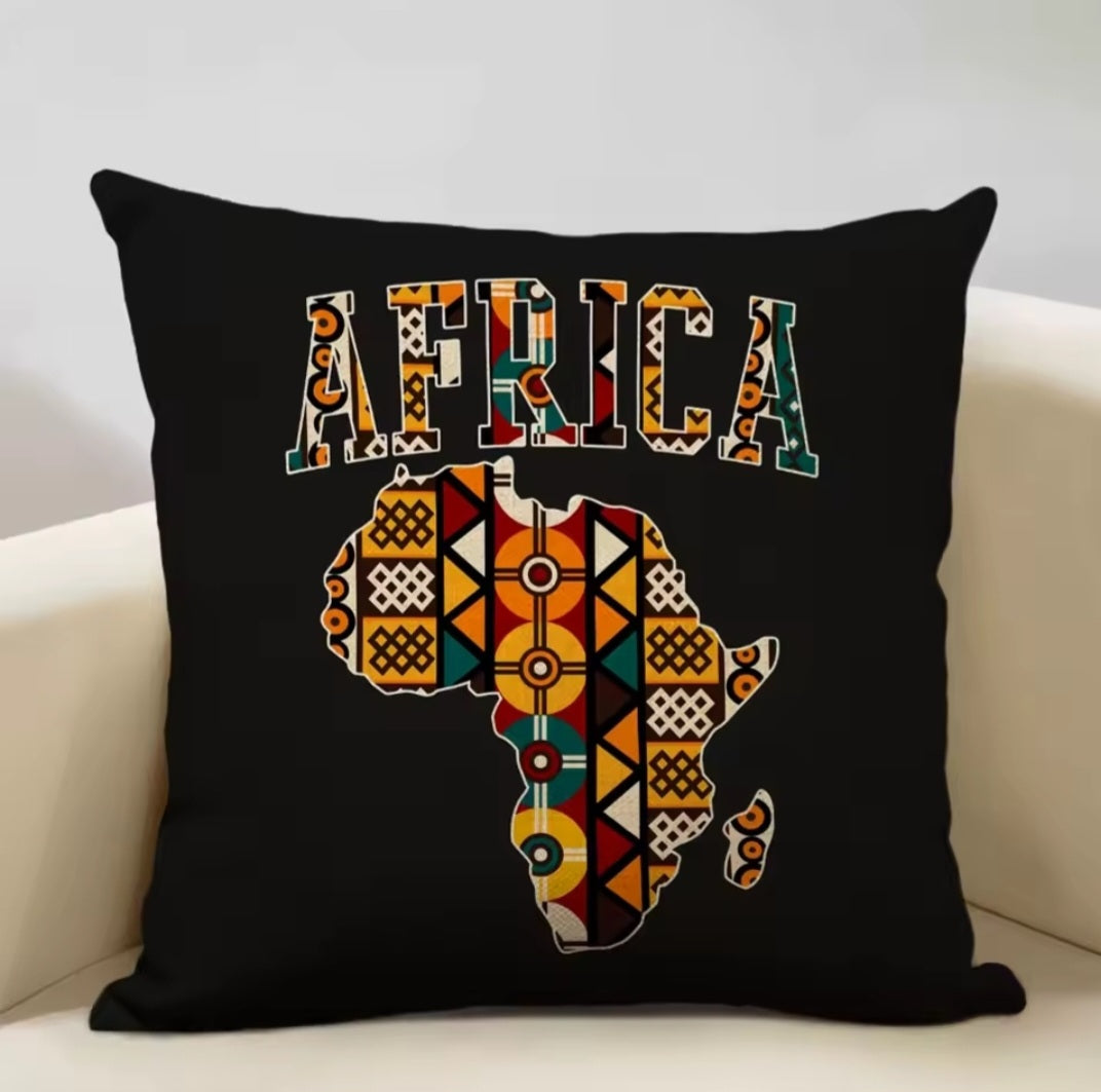 NAADU COLLECTION-Map of Africa Cushion Covers
