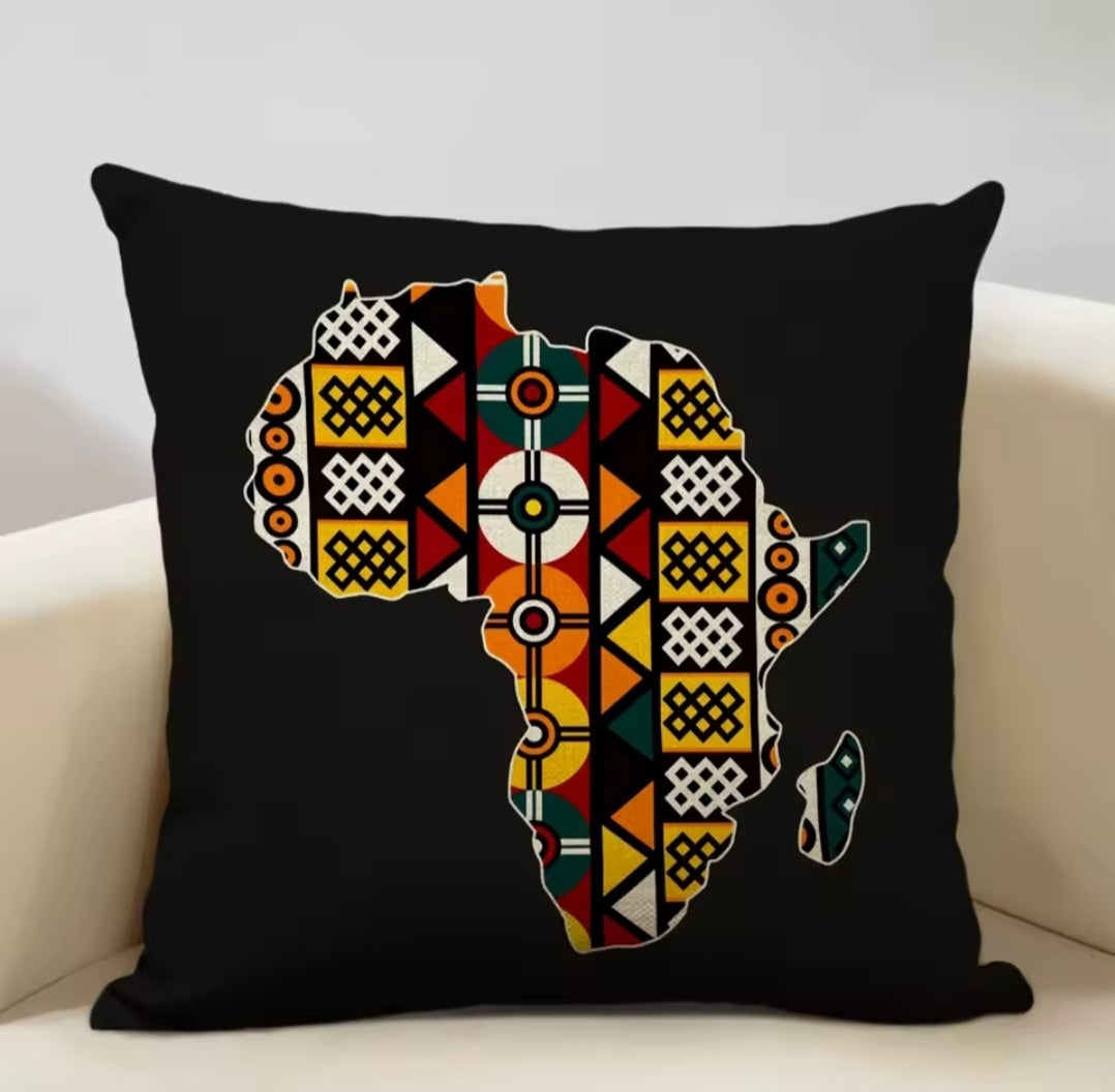NAADU COLLECTION-Map of Africa Cushion Covers